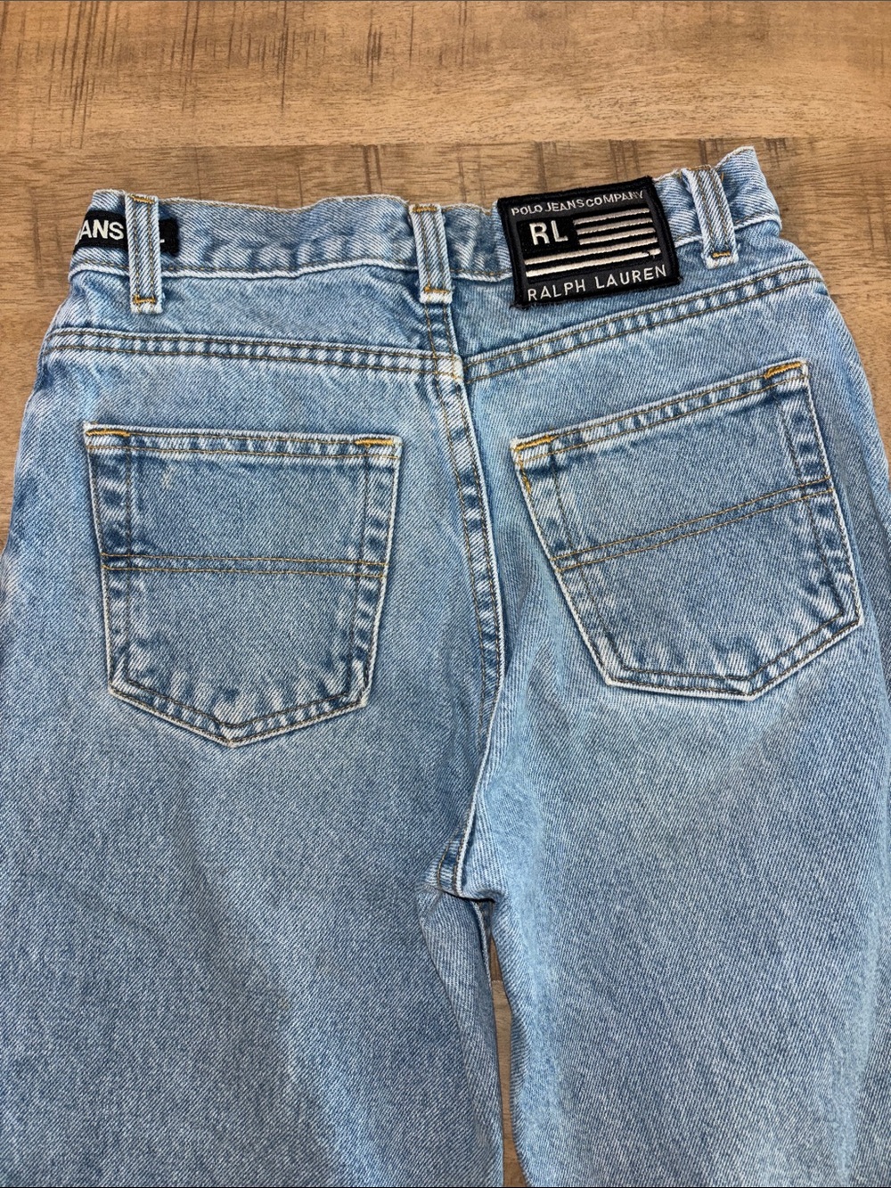 Girls Polo Jeans Co Ralph Lauren Vintage 90s Jeans Denim Size 8 Preppy Classic - Picture 4 of 5